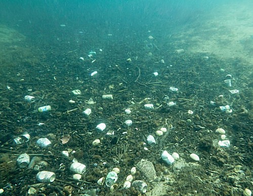 Morsko dno prepuno plastike