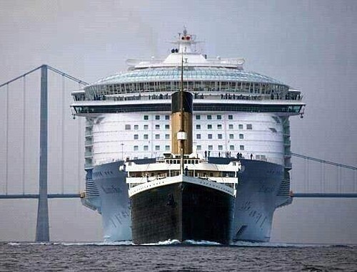 Titanic vs moderni brodovi