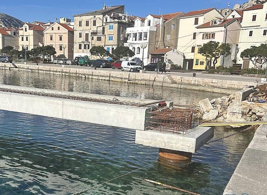 Nastavljeni radovi u luci Baška