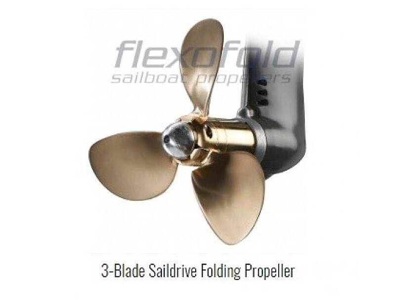 Flexfold kompozitni Saildrive propeler s 3 lopatice